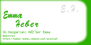 emma heber business card